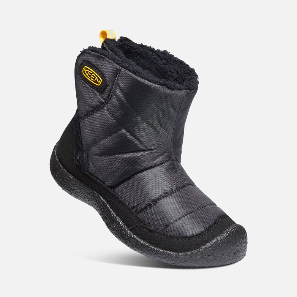 Keen Slip-On Kängor Barn Svarta/Gula - Howser Ii Boots - 524360PXH
